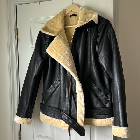 Leather Bomber Jacket - Picture 1 of 3